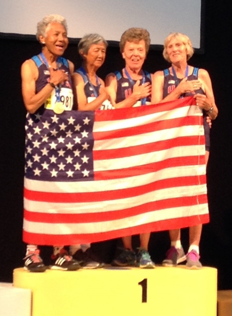 WMA 2015: Women's 80-89 400m Relay Team