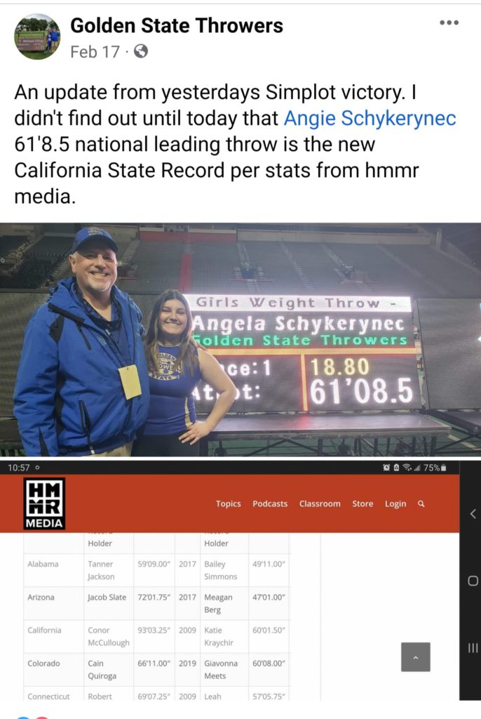 Mik Curry & Angie Schykerynec at 2023 Simplot Games