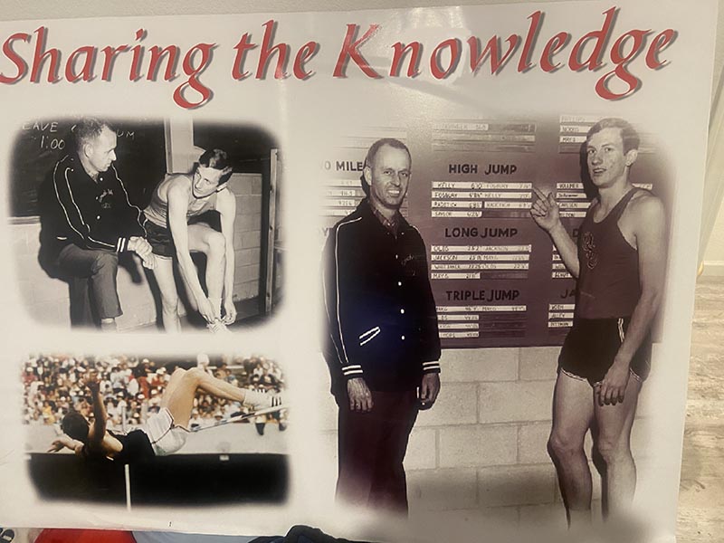 Dick Fosbury Sharing the Knowledge Poster