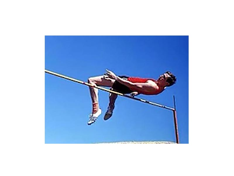 Dick Fosbury in High Jump action