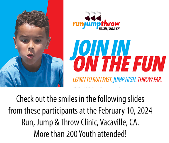 Introduction for the USATF Pacific's 2024 Run, Jump, Throw Clinic Slide Show