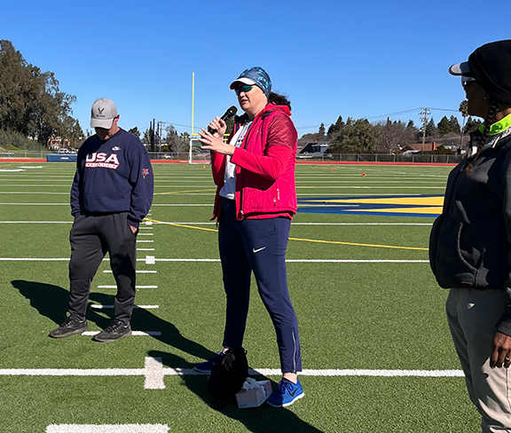 Olympian Stephanie Brown Trafton provides the RJT Clinic Introduction.