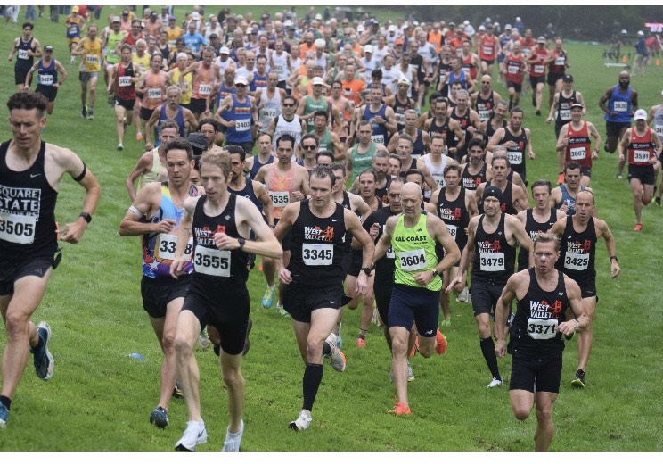 2025 National USATF Masters XC 5K champs Mens Race Start